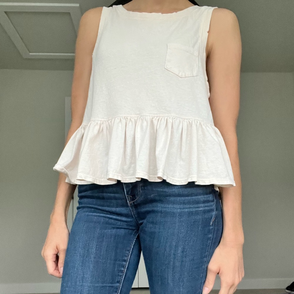 Ruffle Hem Tank
